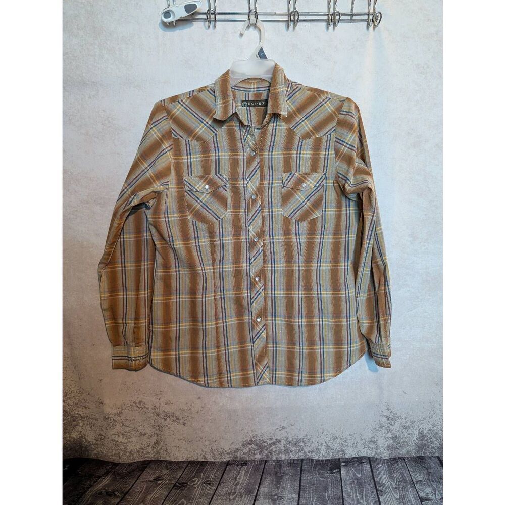 Roper snap front Western shirt size large